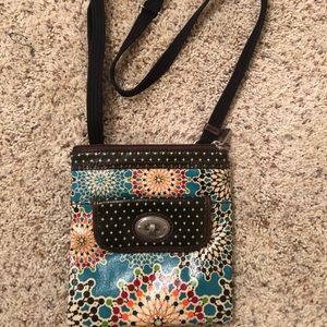 FOSSIL Crossbody Bag w/ a Beautiful Pattern!